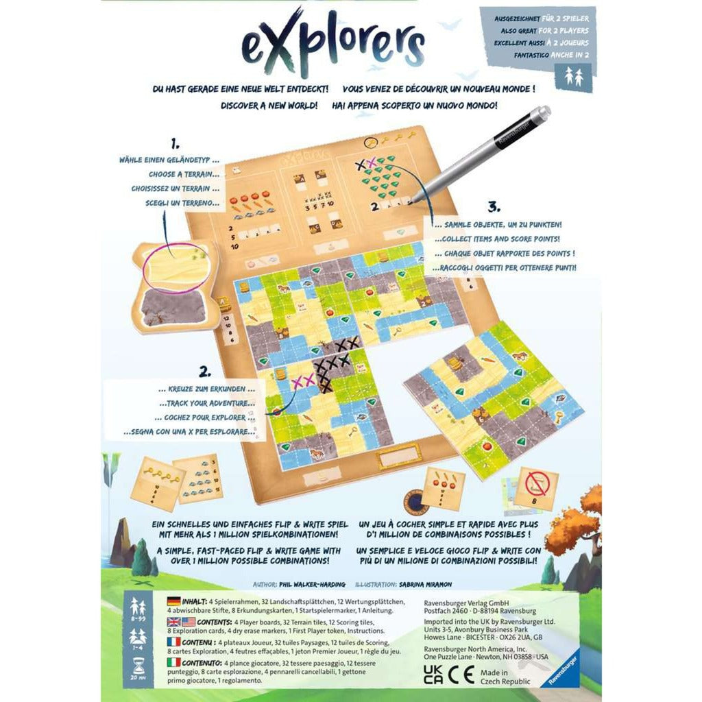 Ravensburger explorers bordspel (engels, 1 - 4 spelers, 20 - 30 minuten, vanaf 8 jaar)