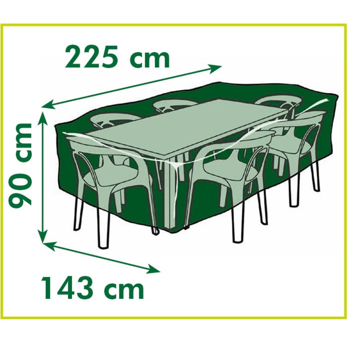 Nature tuinmeubelafdekhoes voor stoelen en tafels afdekking (grijs, 6030602)