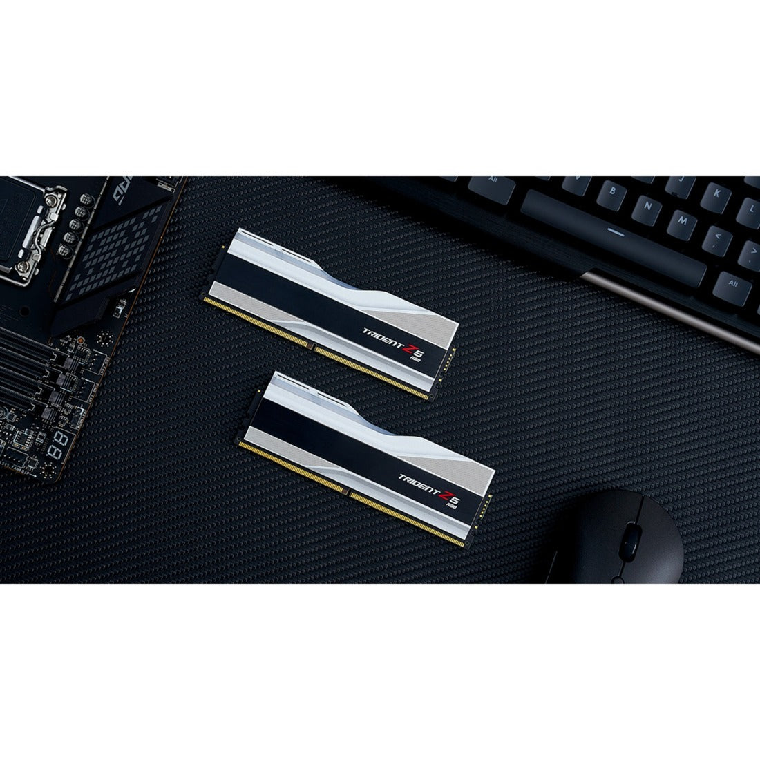 G.skill trident z5 rgb 32 gb ddr5-6400 (2x 16 gb) werkgeheugen (zilver, f5-6400j3239g16gx2-tz5rs, xmp 3.0)