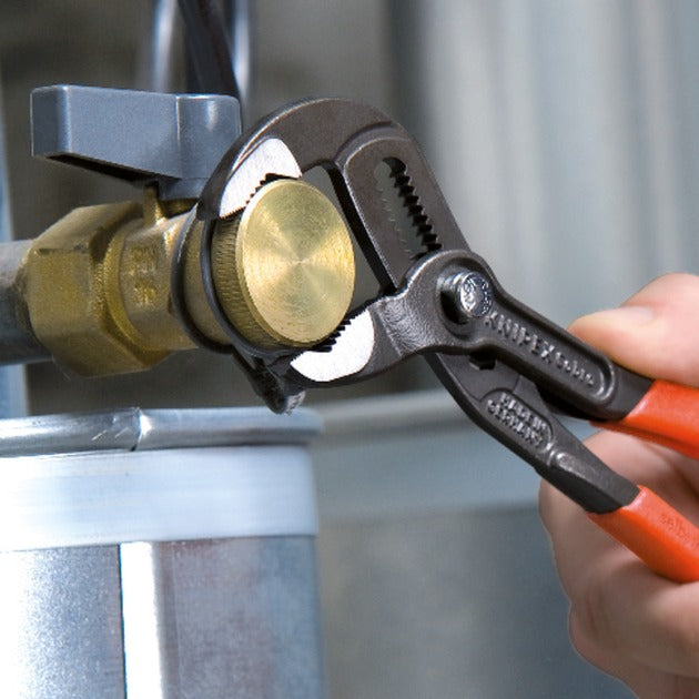 Knipex cobra® 87 01 180 hightech waterpomptang - 180 mm - zelfklemmend - verstelbaar met drukknop - 42 mm capaciteit - chroom-vanadiumstaal - professioneel handgereedschap