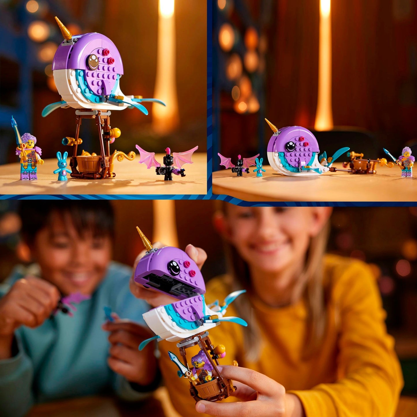 Lego dreamzzz - izzie's narwal-luchtballon constructiespeelgoed (71472)