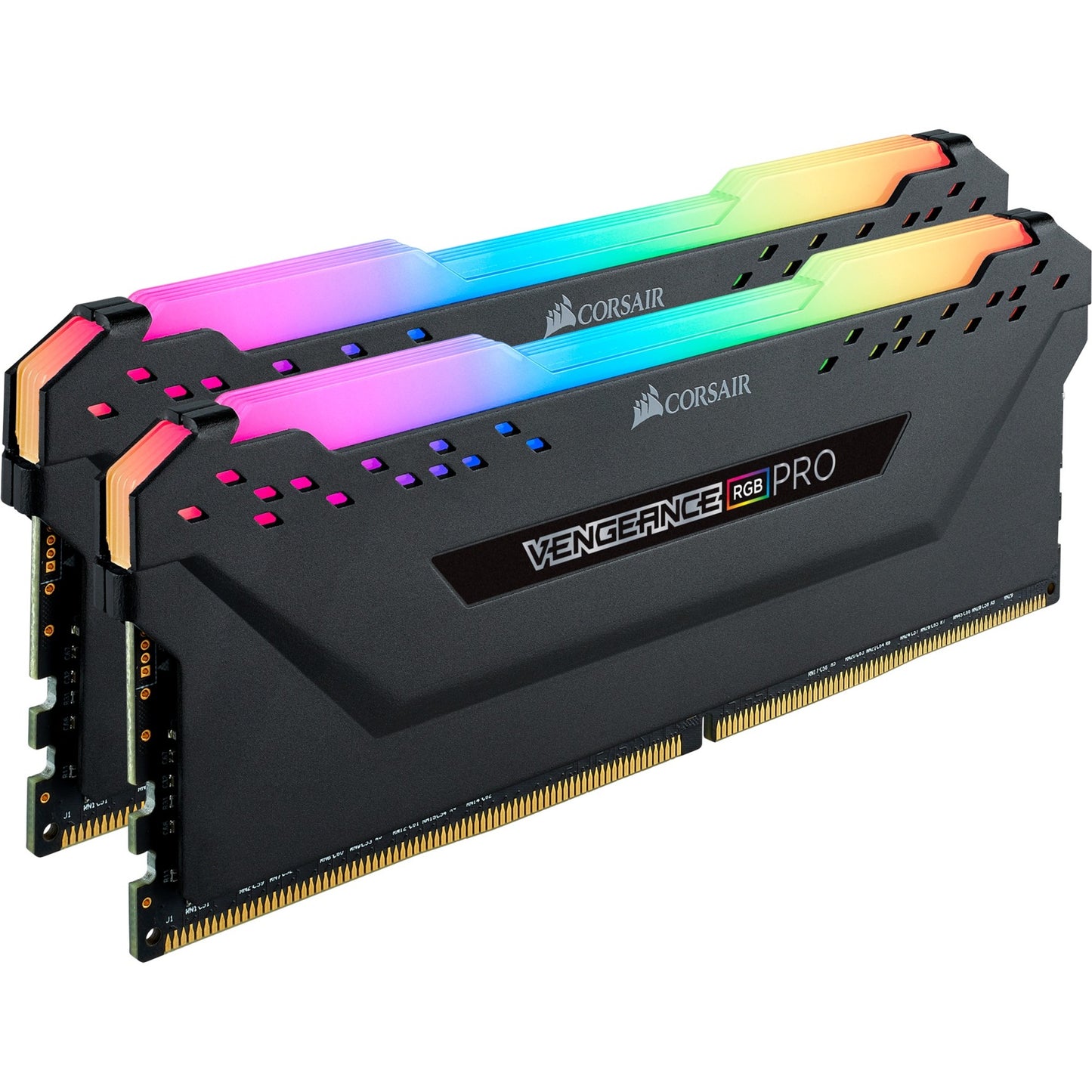 Corsair vengeance rgb pro 32 gb ddr4-3200 (2x 16 gb) werkgeheugen (zwart, cmw32gx4m2e3200c16, xmp 2.0)