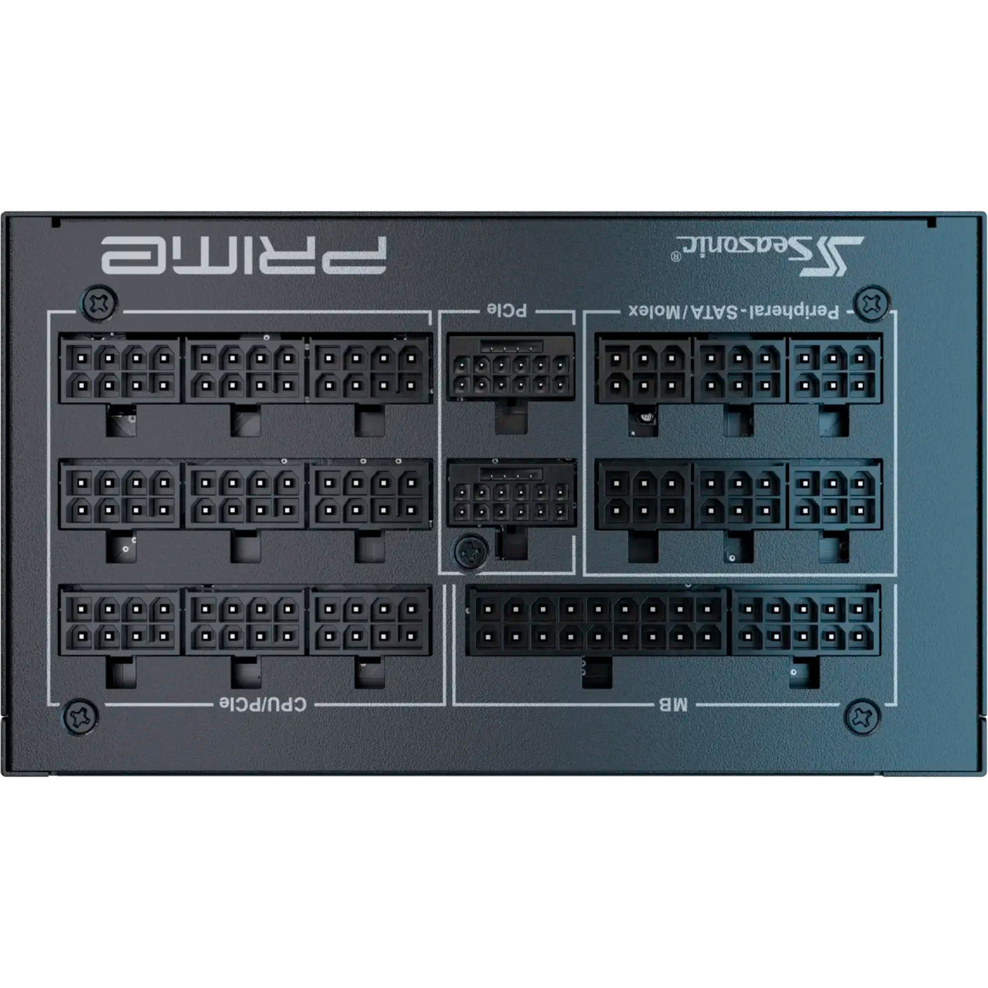 Seasonic prime tx-1600 modulaire 1600 watt voeding (zwart, 2x 12v-2x6, 6x pcie)