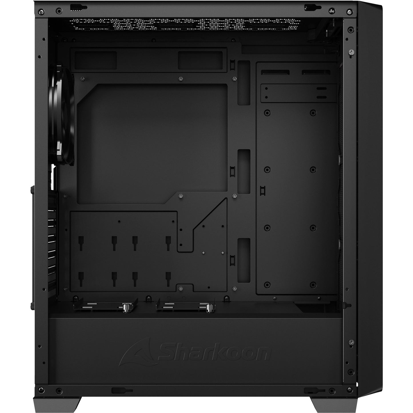 Sharkoon vs8 black midi tower behuizing (zwart | 3x usb-a)