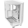 Nzxt h6 flow rgb midi tower behuizing (wit | 2x usb-a | 1x usb-c | rgb | tempered glass)