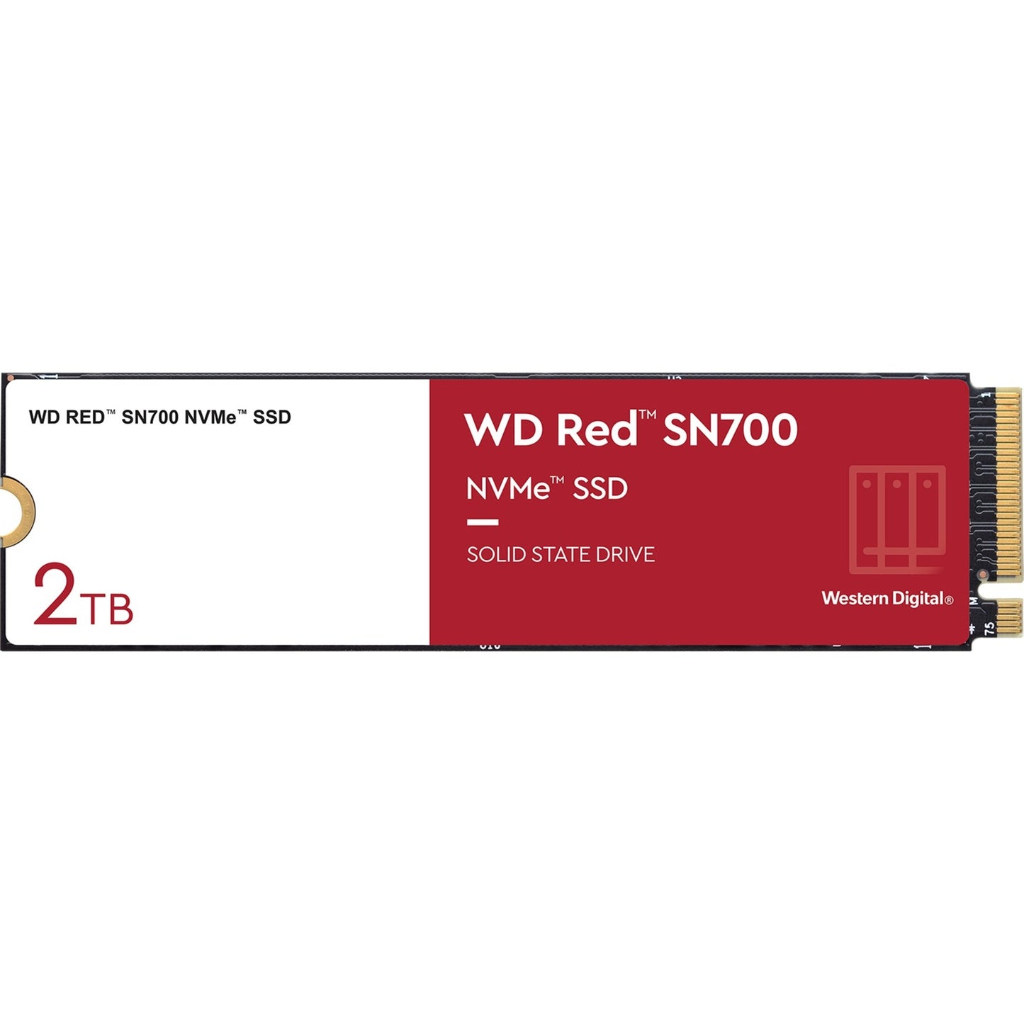Wd red sn700, 2 tb ssd (s200t1r0c, m.2 2280 s3-m, pcie gen3)