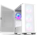 Montech air 100 argb mini tower behuizing (wit | 3x usb-a | tempered glass) - afbeelding 2
