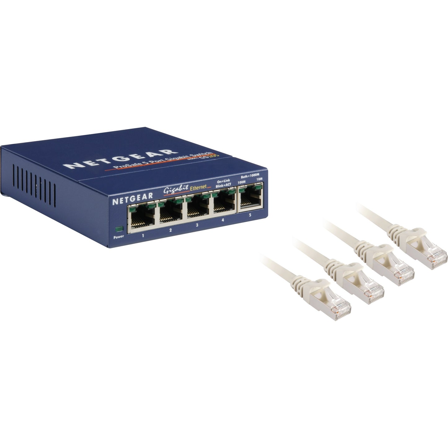 Netgear gs105ge switch (blauw, retail)