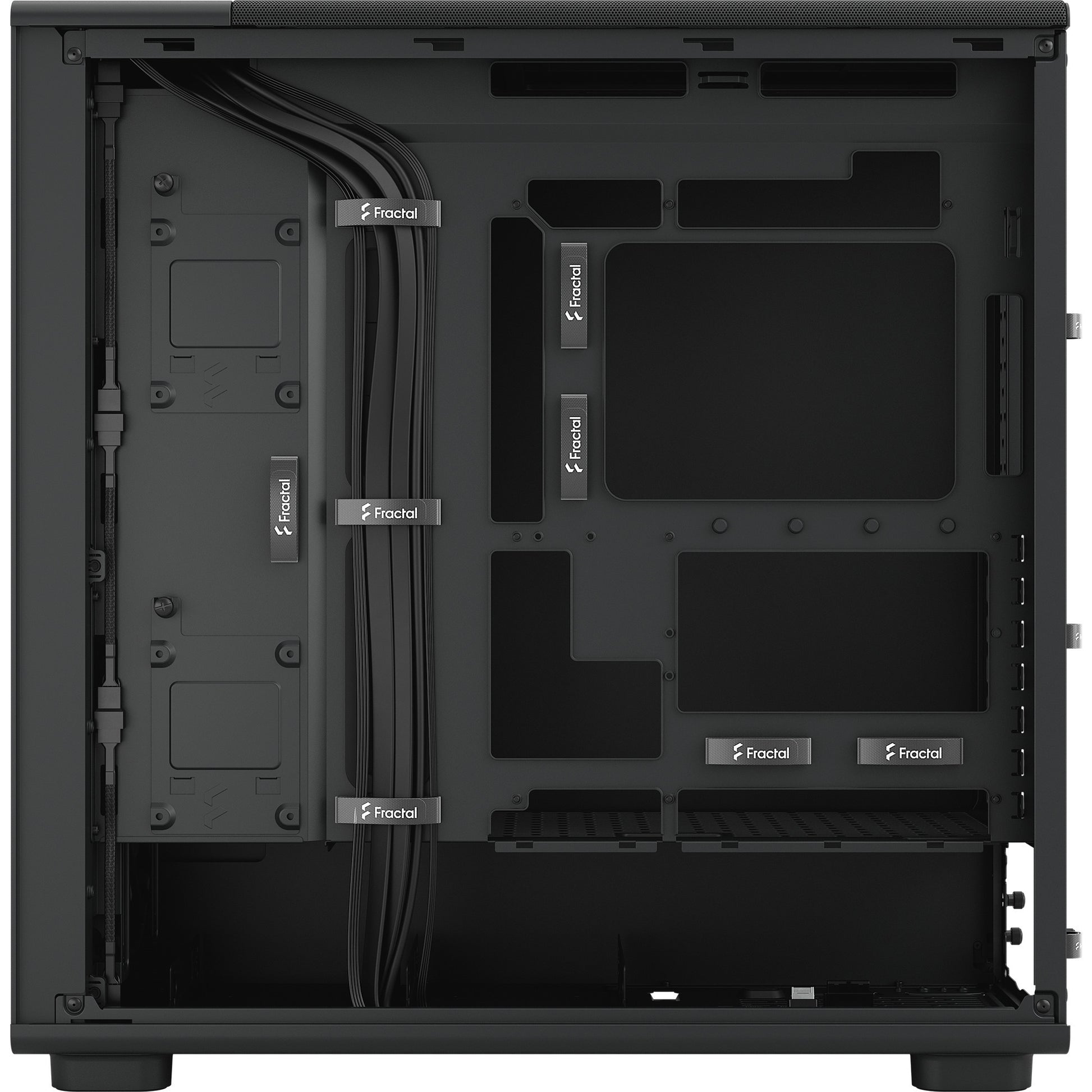 Fractal design epoch xl solid midi tower behuizing (zwart | 2x usb-a | 1x usb-c)