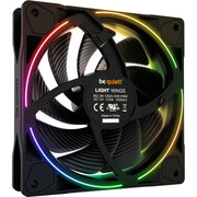 Be quiet! light wings pwm high-speed rgb case fan (zwart, 120 x 120 x 25 mm) - afbeelding 2