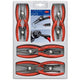 Knipex 00 20 04 sb precisie-borgveertang set geschikt voor borgringen binnen- en buitenringen 12-25 mm, 19-60 mm 10-25