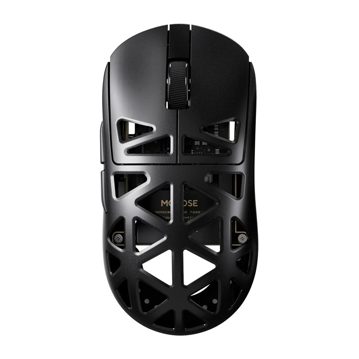 Mchose a7x ultra magnesium alloy wireless gaming mouse (zwart, tot 40.000 dpi, 2.4 ghz usb-c bluetooth)