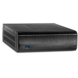 Inter-tech jx-500 htpc behuizing (zwart | 1x usb-a) - afbeelding 1