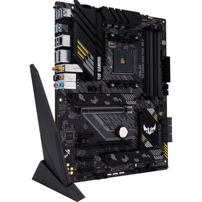 Asus tuf gaming b550-plus wifi ii socket am4 moederbord (zwart, raid, gb-lan, wi-fi 6, bt, sound, atx)