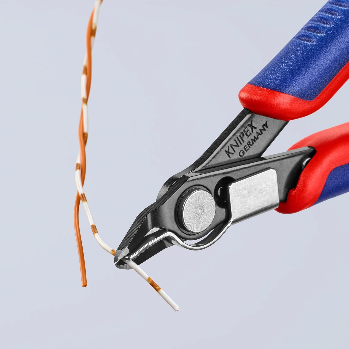 Knipex electronic super knips 78 41 125 elektronica-tang (rood blauw)