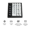 Keychron q0 he qmk wireless custom number pad rgb mechanisch numpad (zwart, us lay-out (qwerty), gateron double-rail magnetic nebula, hot-swap, rgb, double-shot pbt keycaps)
