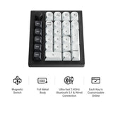Keychron q0 he qmk wireless custom number pad rgb mechanisch numpad (zwart, us lay-out (qwerty), gateron double-rail magnetic nebula, hot-swap, rgb, double-shot pbt keycaps) - afbeelding 2