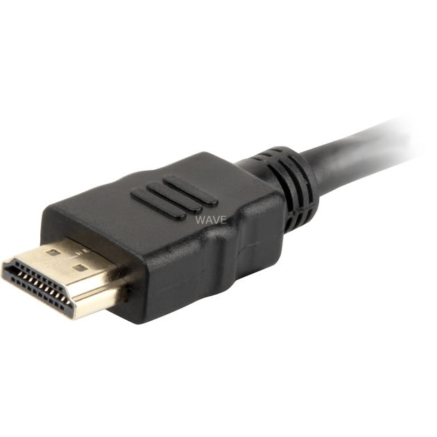 Sharkoon high speed hdmi kabel met ethernet (zwart, 15 meter, 4k, verguld)