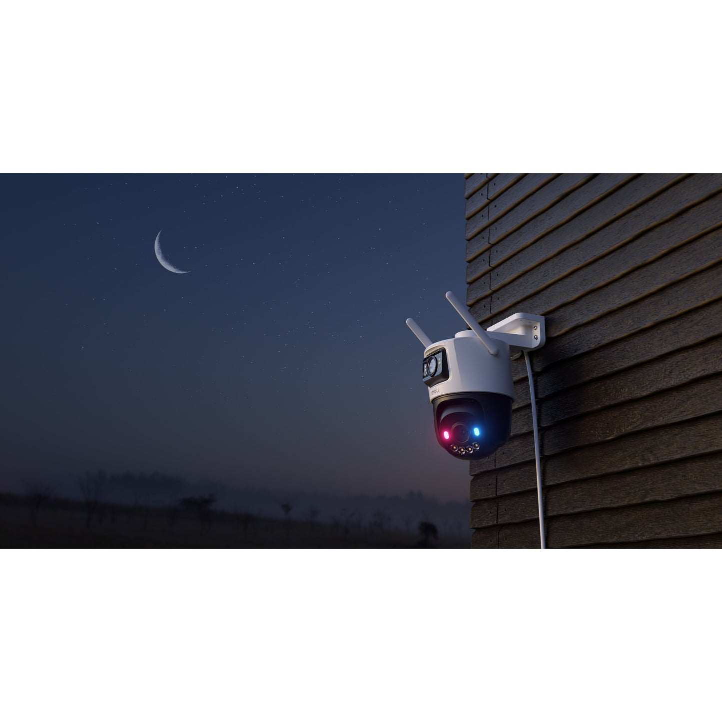 Imou cruiser dual 2 pro beveiligingscamera (wit, 4mp, wifi 6, lan)