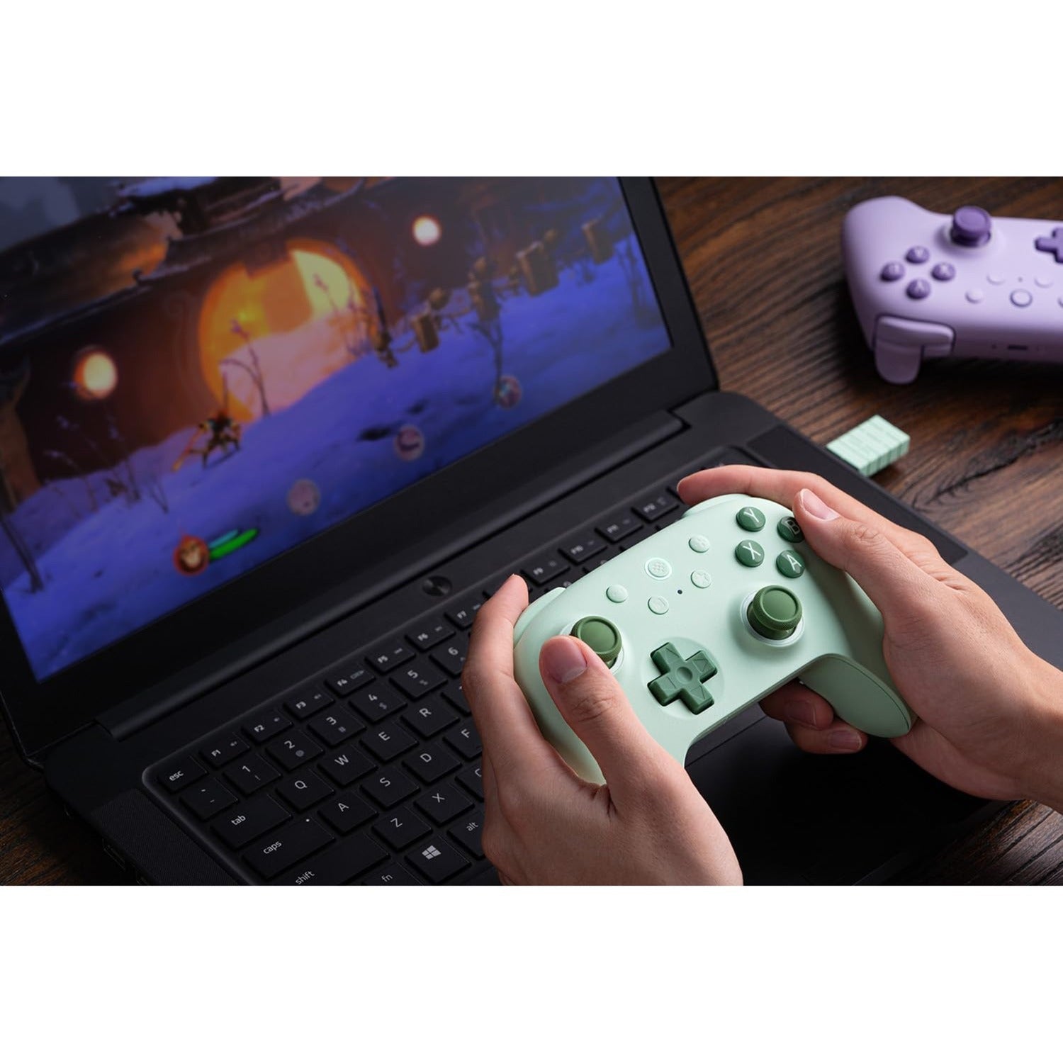 8bitdo ultimate 2c wireless gamepad (groen)