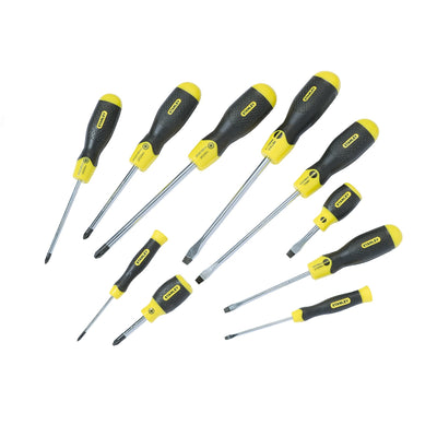 Stanley cushiongrip schroevendraaierset 10-delig (st pz) (10-delig)