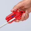 Knipex 16 95 01 sb ergostrip kabelstripper geschikt voor: ronde kabel, kabel voor vochtige ruimte, datakabel, coaxkabel
