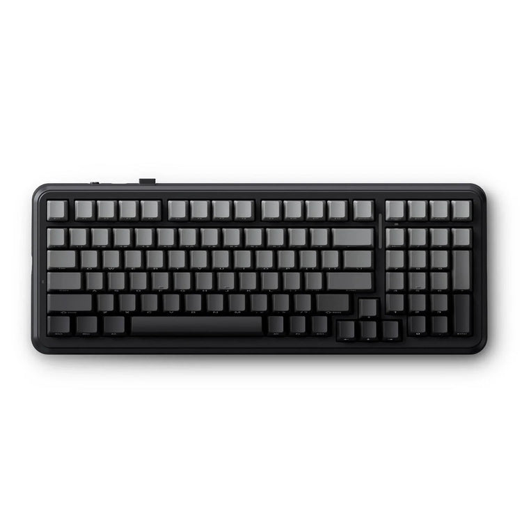Mchose k99 v2 wireless gasket mount mechanical keyboard (zwart, us lay-out (qwerty), kailh box icy creamsicle, 99%, rgb, pbt keycaps, hot-swap, 2.4 ghz | bluetooth | usb-c)