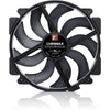 Noctua nf-a14x25r g2 pwm chromax.black case fan (zwart, 140 x 140 x 25 mm)