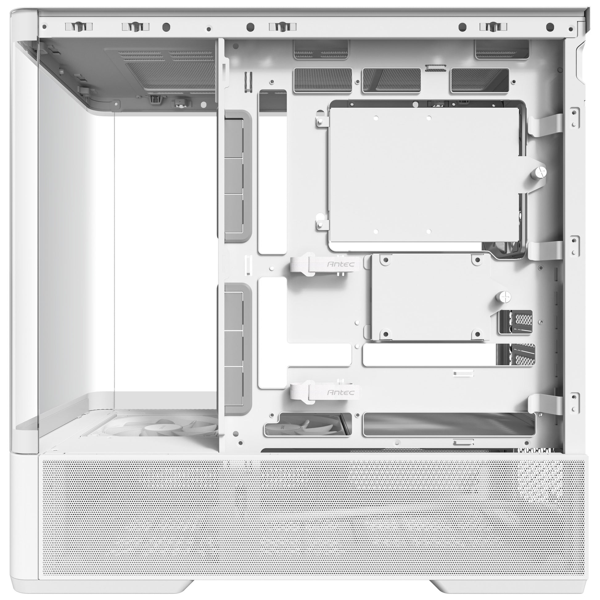 Antec c6 curve air midi tower behuizing (wit | 2x usb-a | 1x usb-c | tempered glass)