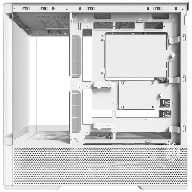 Antec c6 curve air midi tower behuizing (wit | 2x usb-a | 1x usb-c | tempered glass)