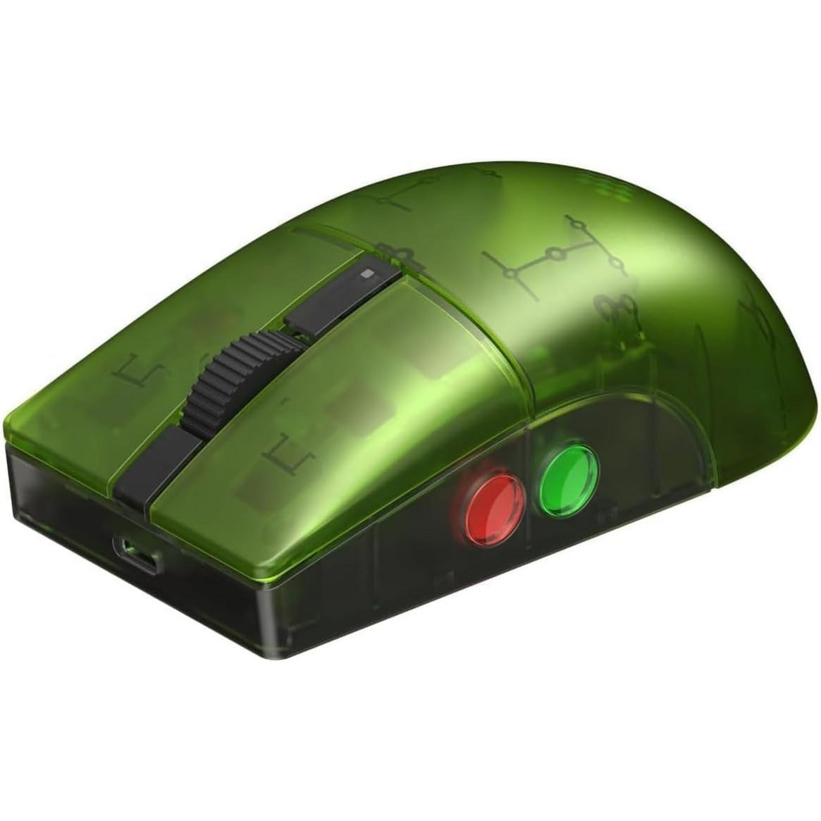 8bitdo retro r8 mouse - xbox edition (groen, 50 - 26000 dpi, bluetooth usb-c 2.4 ghz)