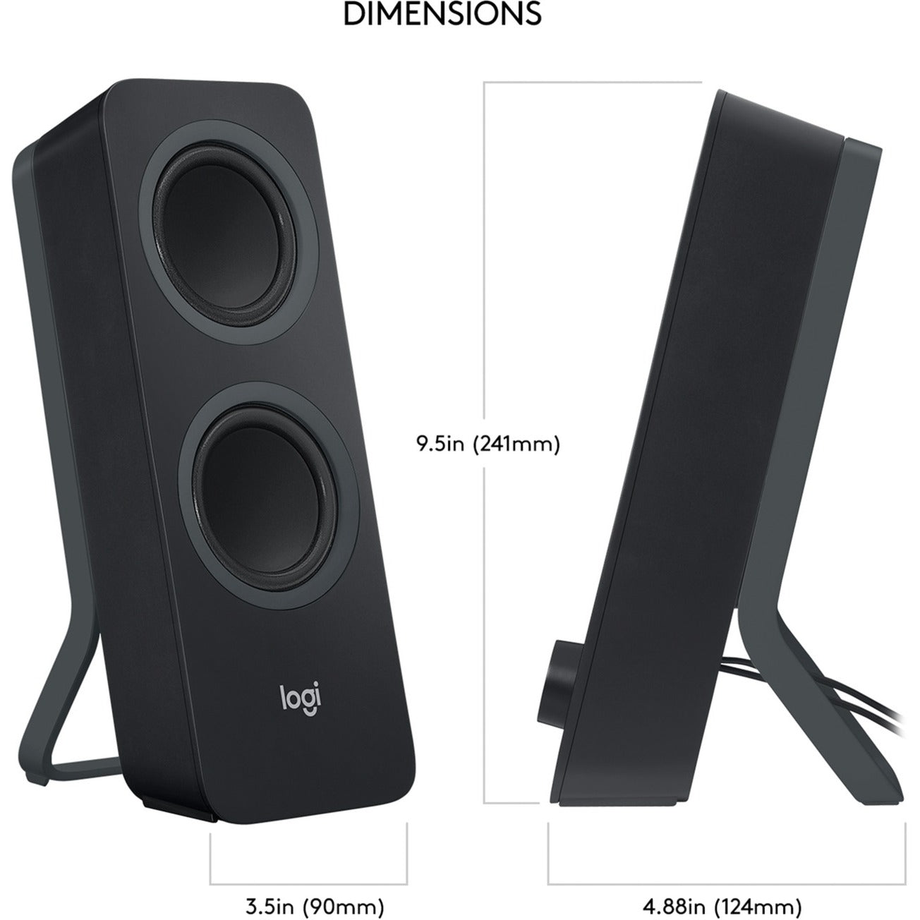 Logitech z207 pc-luidspreker (zwart)