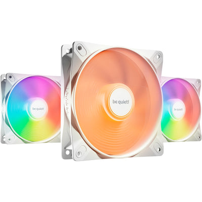 Be quiet! light wings lx pwm rgb case fans (wit, 3 stuks, 120 x 120 x 25 mm)
