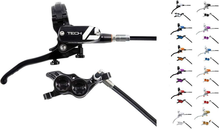 Hope tech 4 v4 steel braided disc brake - lever right