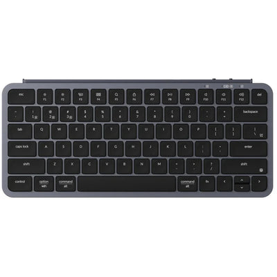 Keychron b1 pro-k1 toetsenbord (grijs, us-international lay-out (qwerty), scissor switches, 75%, abs keycaps, 2.4ghz | bluetooth 5.2 | usb-c)