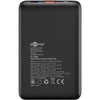Goobay powerbank compact 10.000 mah (zwart, 10 ah, 1x usb-a, 1x usb-c, power delivery, quick charge)