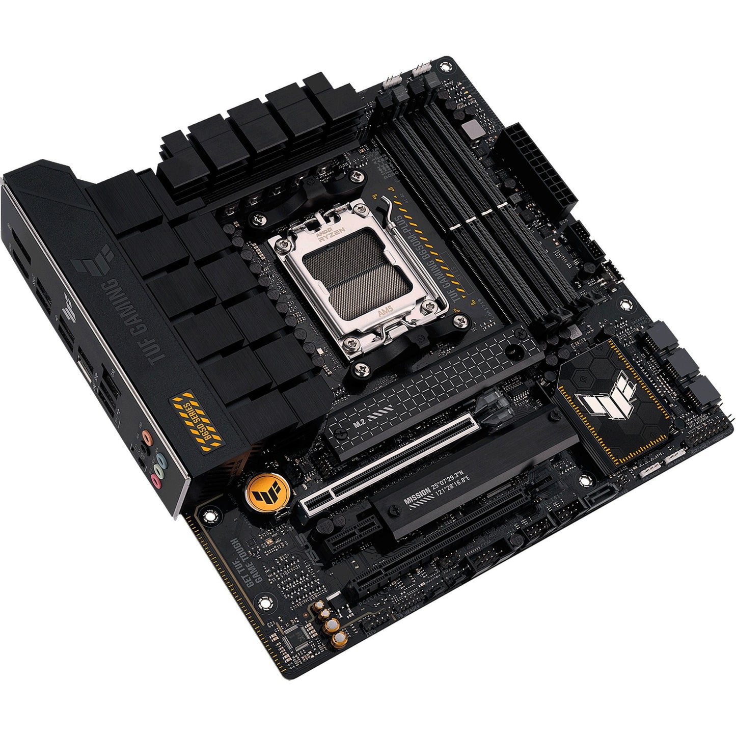 Asus tuf gaming b650m-plus socket am5 moederbord (zwart, raid, 2.5 gb-lan, sound, µatx)