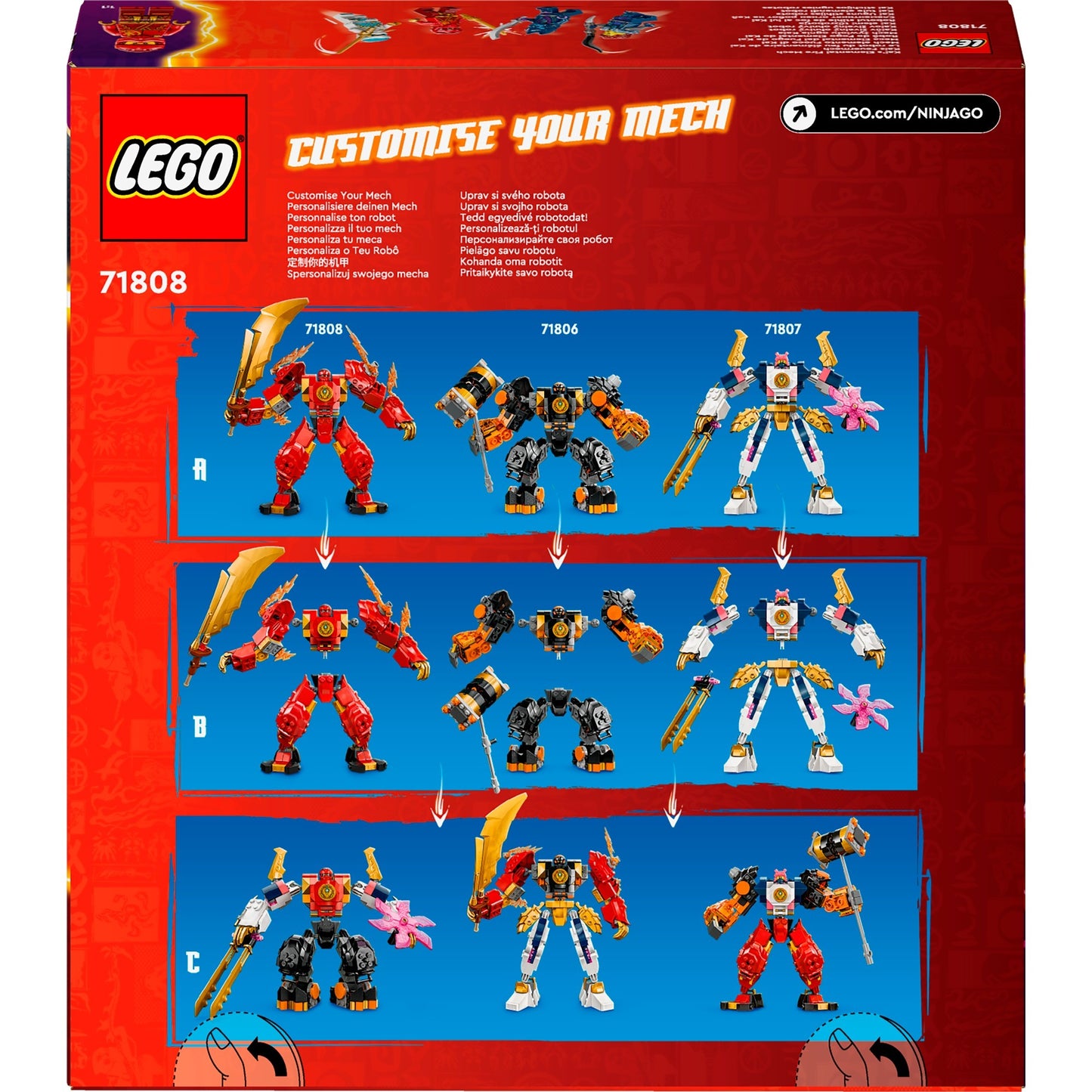 Lego ninjago 71808 kais elementaire vuurmecha