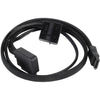 Silverstone slim sata 2-in-1 datakabel + stroomadapter (zwart, cp10)
