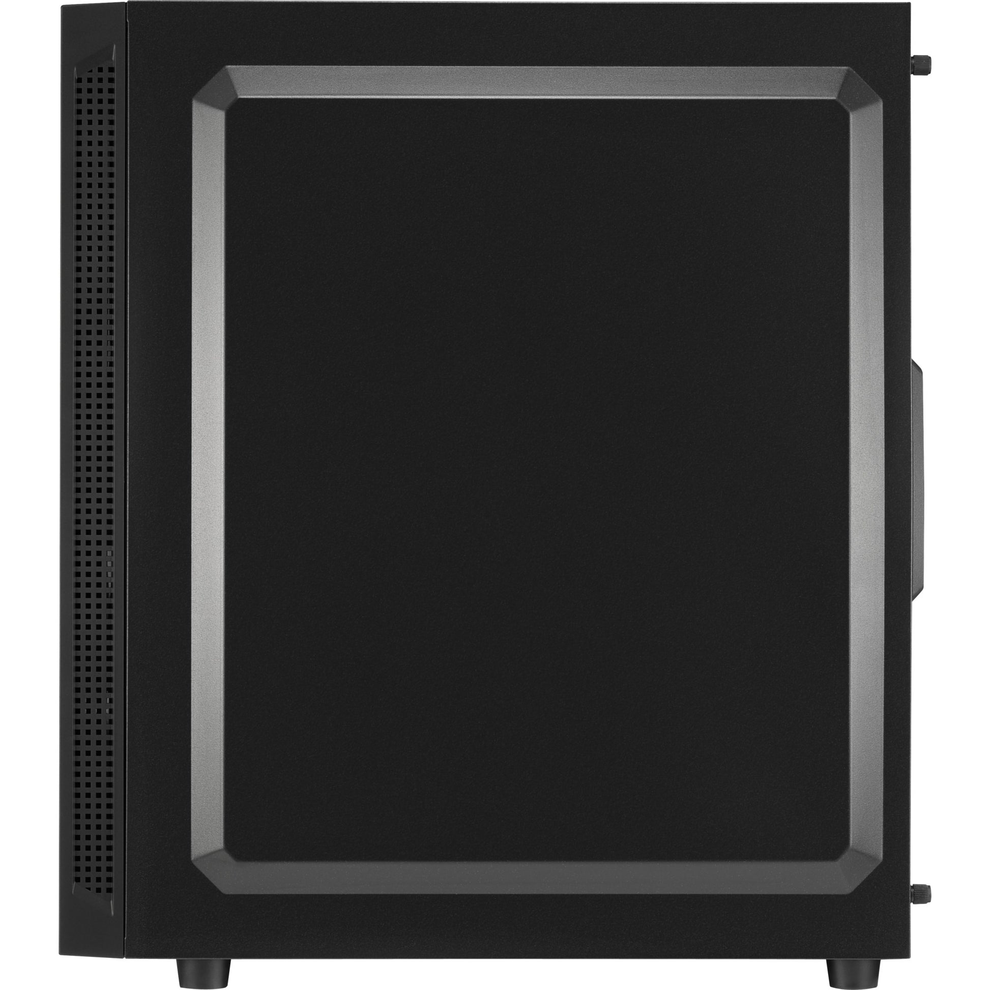 Sharkoon rgb slider midi tower behuizing (zwart | 3x usb-a | rgb | tempered glass)