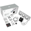 Asus rog strix lc iv 360 argb lcd waterkoeling (wit, 4-pin pwm)