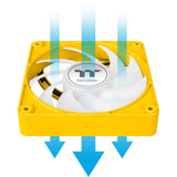 Thermaltake ct120 ex argb sync pc cooling fan bumblebee (3-fan pack) case fans (geel, 3 stuks, 120 x 120 x 25 mm, pwm) - afbeelding 10