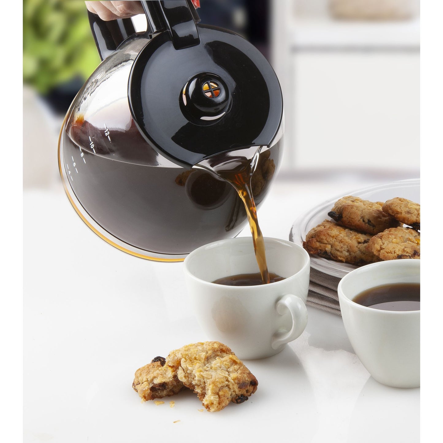 Domo koffiezet met timer en display do708k koffiefiltermachine (zwart, 1,5 liter)