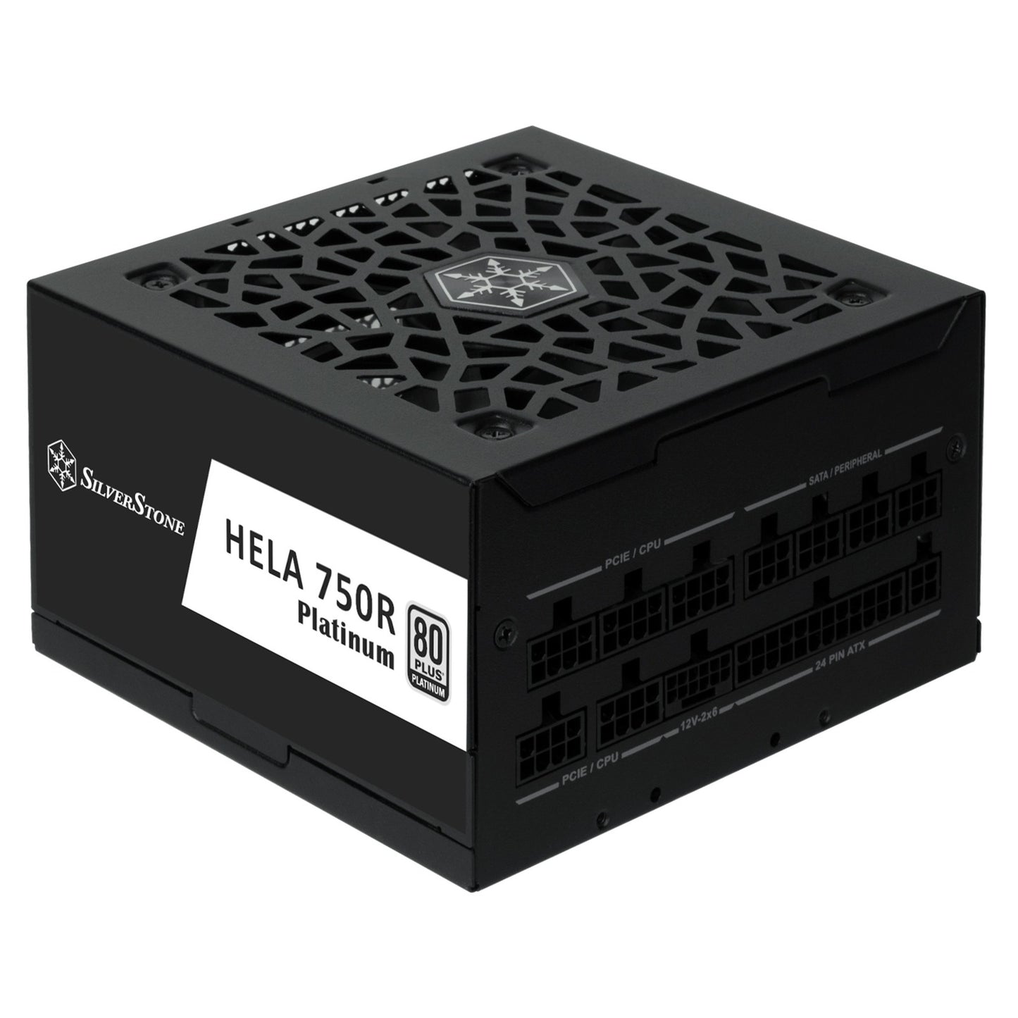 Silverstone hela 750r platinum modulaire 750 watt voeding (zwart, 4x pcie)