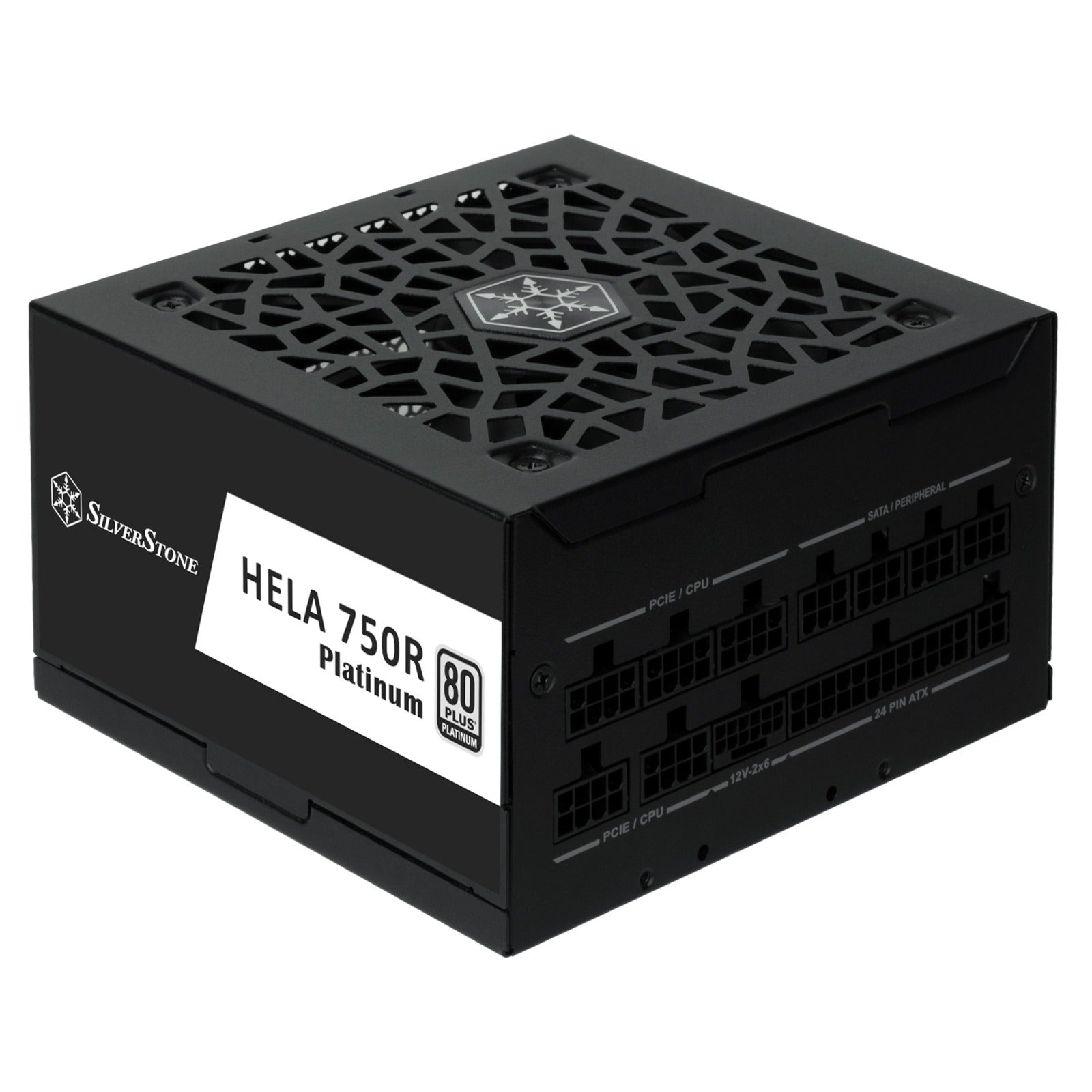 Silverstone hela 750r platinum modulaire 750 watt voeding (zwart, 4x pcie)