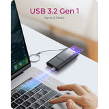 Icy box ib-cr204-cu3 2-in-1 kaartlezer (zwart) - afbeelding 5