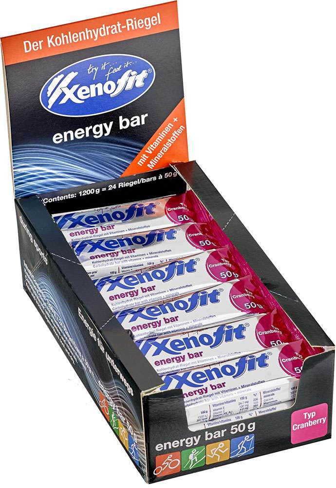 Xenofit energy bar 24x50g box