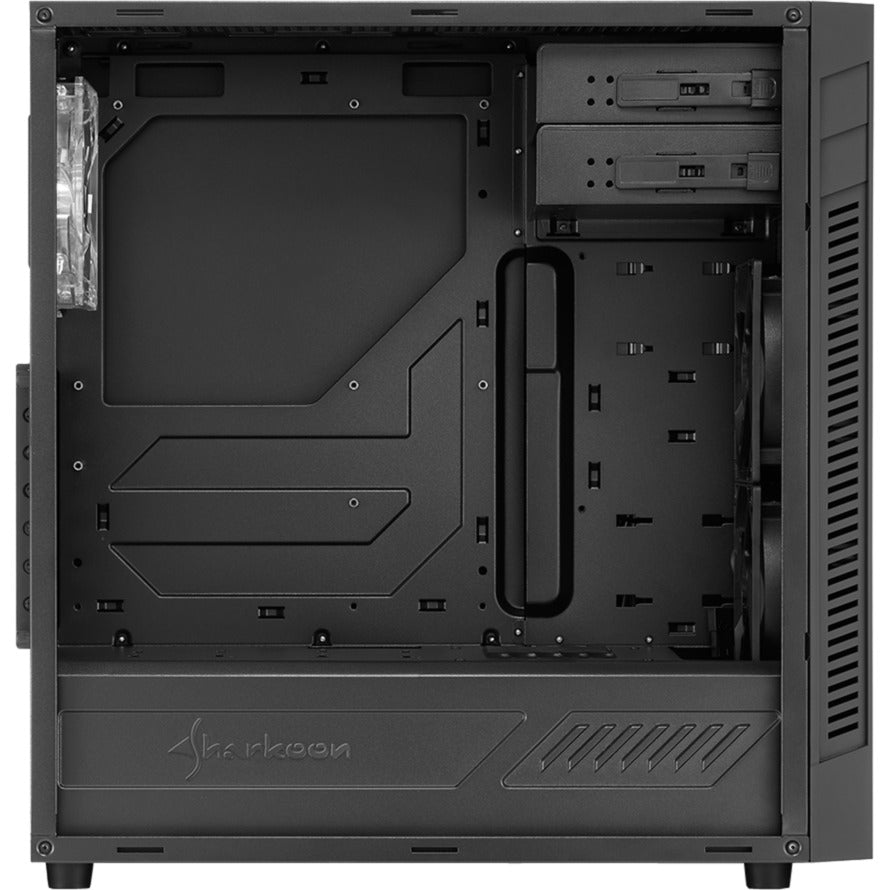 Sharkoon s25-w midi tower behuizing (zwart | 2x usb-a | window)