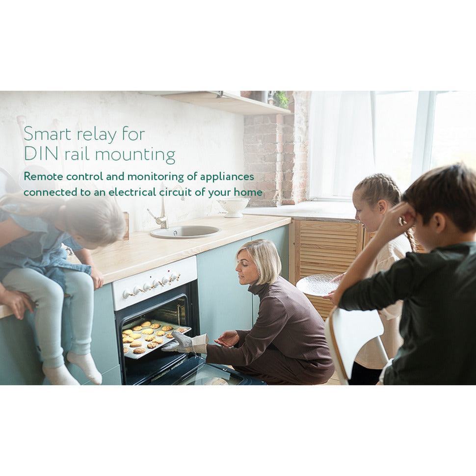 Frient smart din relay relais (lichtgrijs, zigbee)