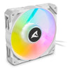 Sharkoon rebel f50 pwm rgb case fan (wit, 120 x 120 x 25 mm)